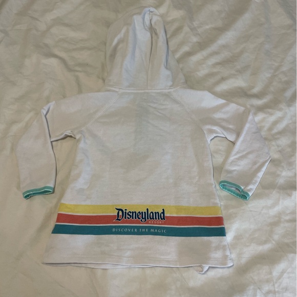 Disneyland Disney Parks Minnie Mouse Castle White Hooie Sweatshirt Sweater XS - Picture 8 of 8